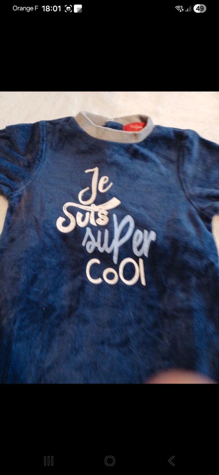 Pyjama bébé taille 9 mois - photo numéro 2