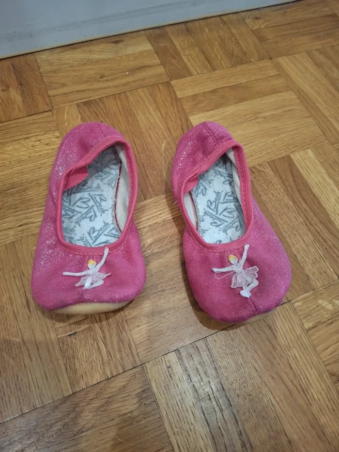 Chaussures ballerines beck souplesse danse gymnastique rose taille 28