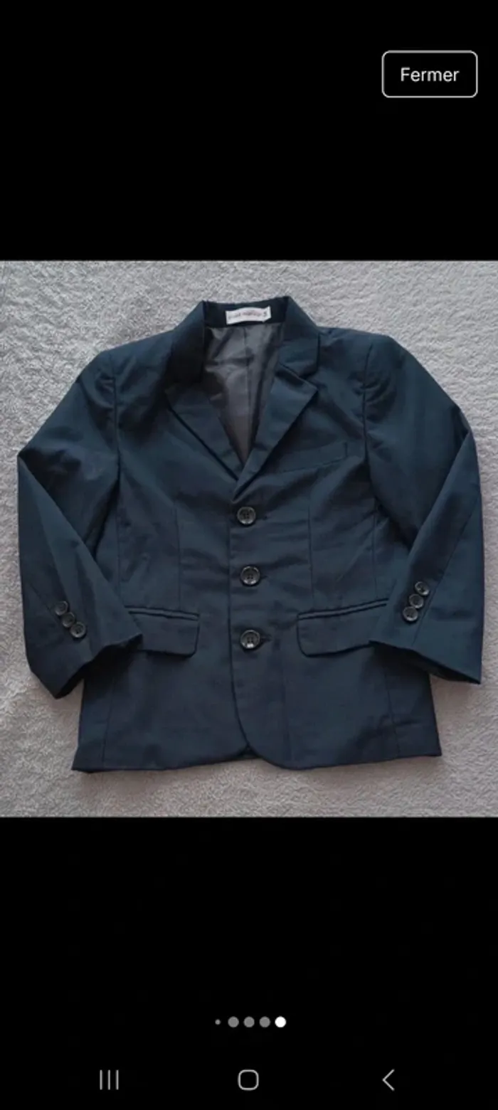 Costume bleu marine et blanc - photo numéro 5