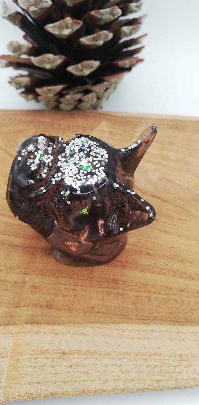 Tête de bouledogue résine - photo numéro 2