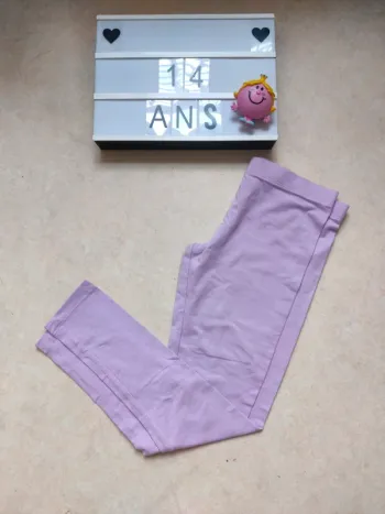 Legging couleur lila 14 ans tissaia