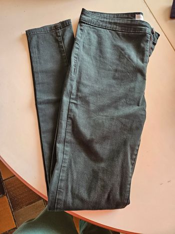 Pantalon slim vert 