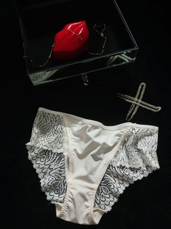 Culotte dentelle portée