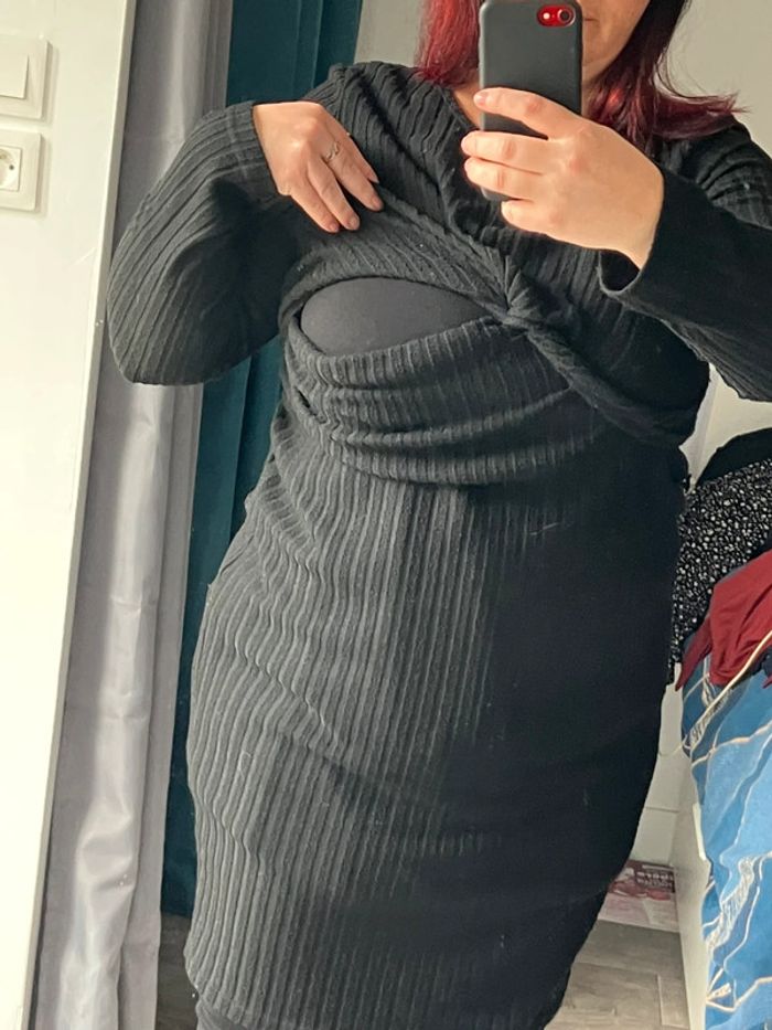 Robe pull de maternité / allaitement 46 - photo numéro 4