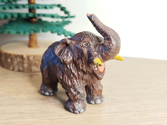 SAFARI figurine jeune mammouth animal préhistorique - photo numéro 2