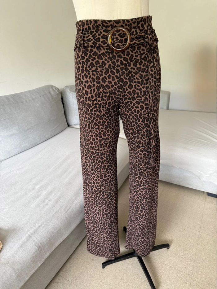 Pantalon imprimé léopard