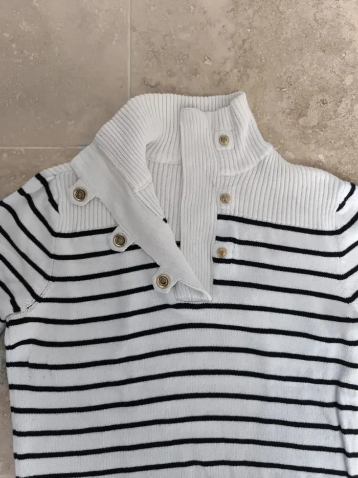 Pull-over coton col boutonné femme Lauren Ralph Lauren taille M - photo numéro 5