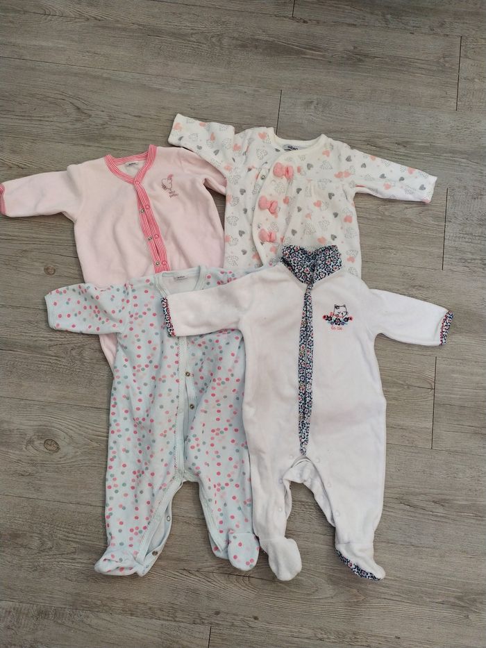 Lots de 4 pyjamas chauds
