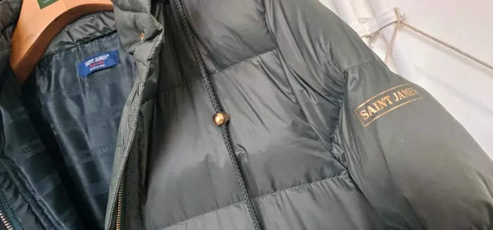 Manteau Doudoune Longue Duvet Plumes Saint James Taille 40 - photo numéro 5