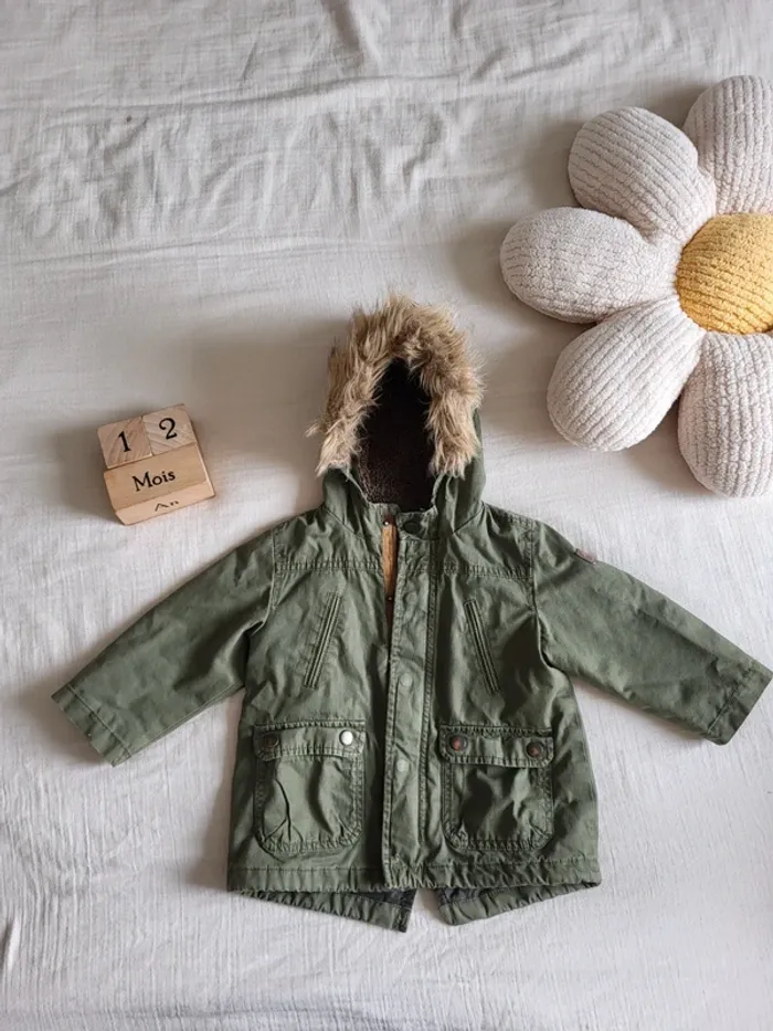 Parka automne hiver bébé garçon Zara 18 mois
