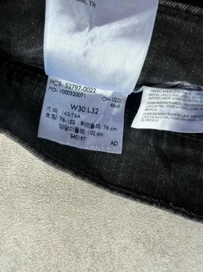 Jeans Levi's 720 W30 FR40 L32 coupe skinny noir Femme Women pan563b - photo numéro 7