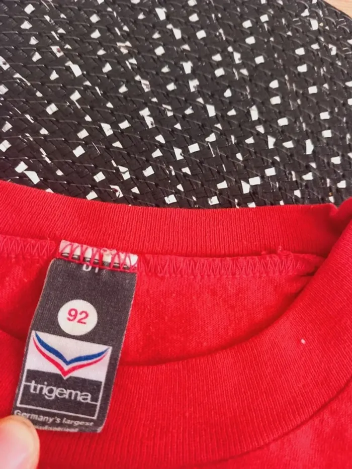 T-shirt Trigema rouge 92 – motif marins rigolos - photo numéro 2