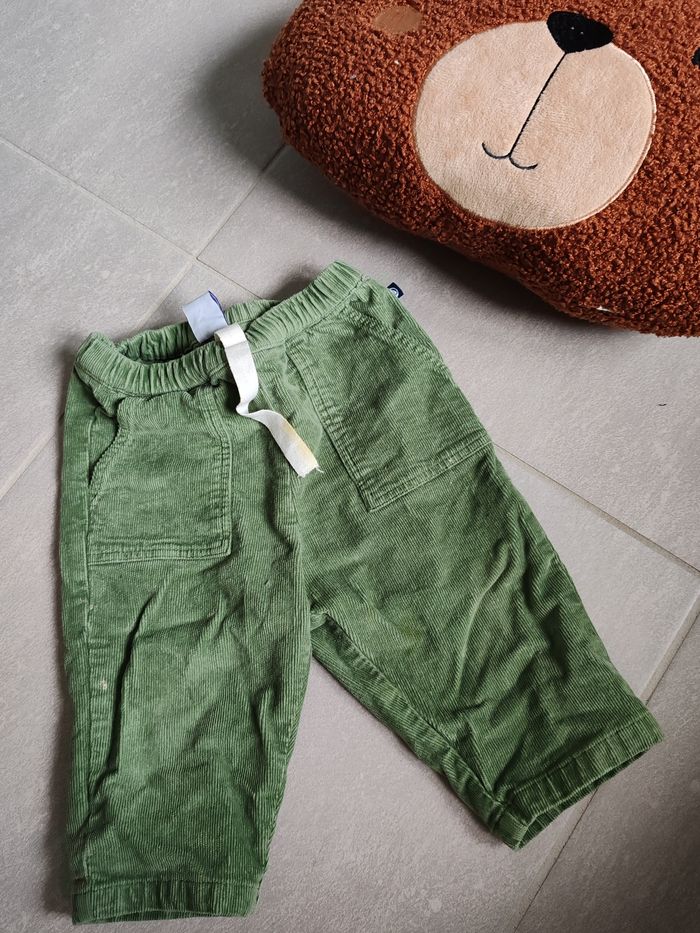 Pantalon jeans 12m vert