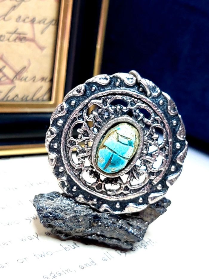 Magnifique pendentif vintage ethnique bohème - photo numéro 7