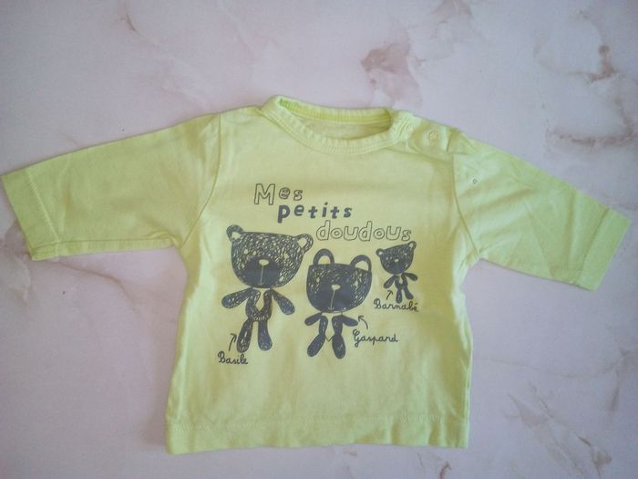 Maillot manches longues garçon 1 mois