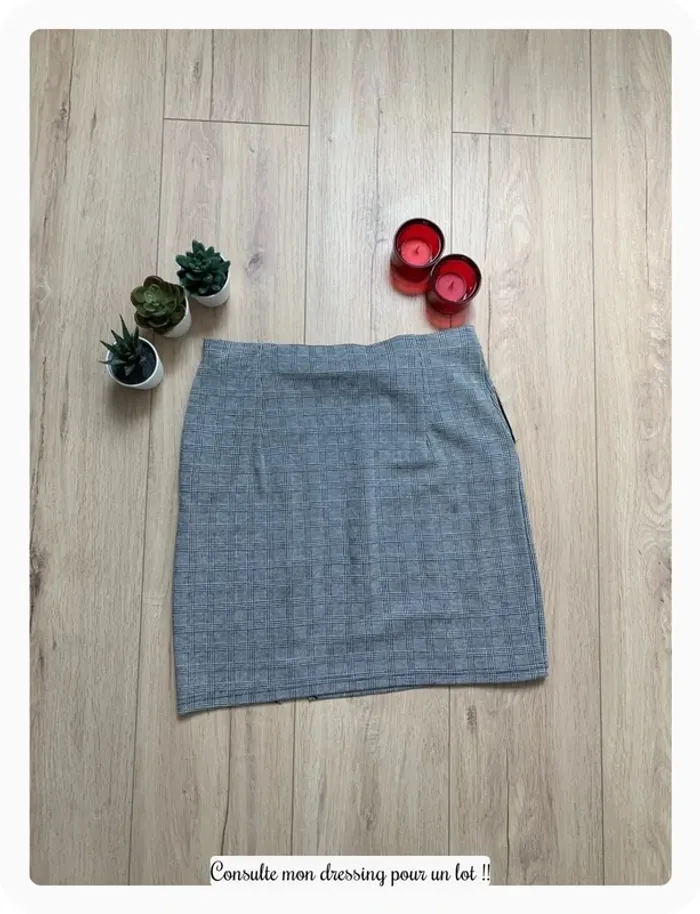Jupe à carreaux grossesse maternité - photo numéro 3