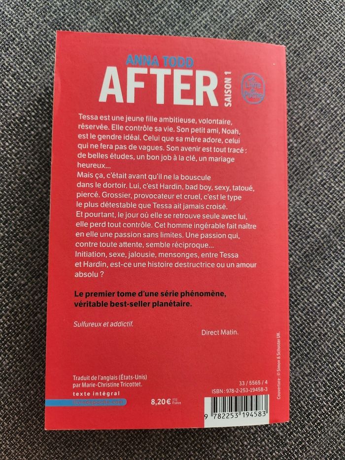 Livre AFTER saison 1 neuf - photo numéro 2