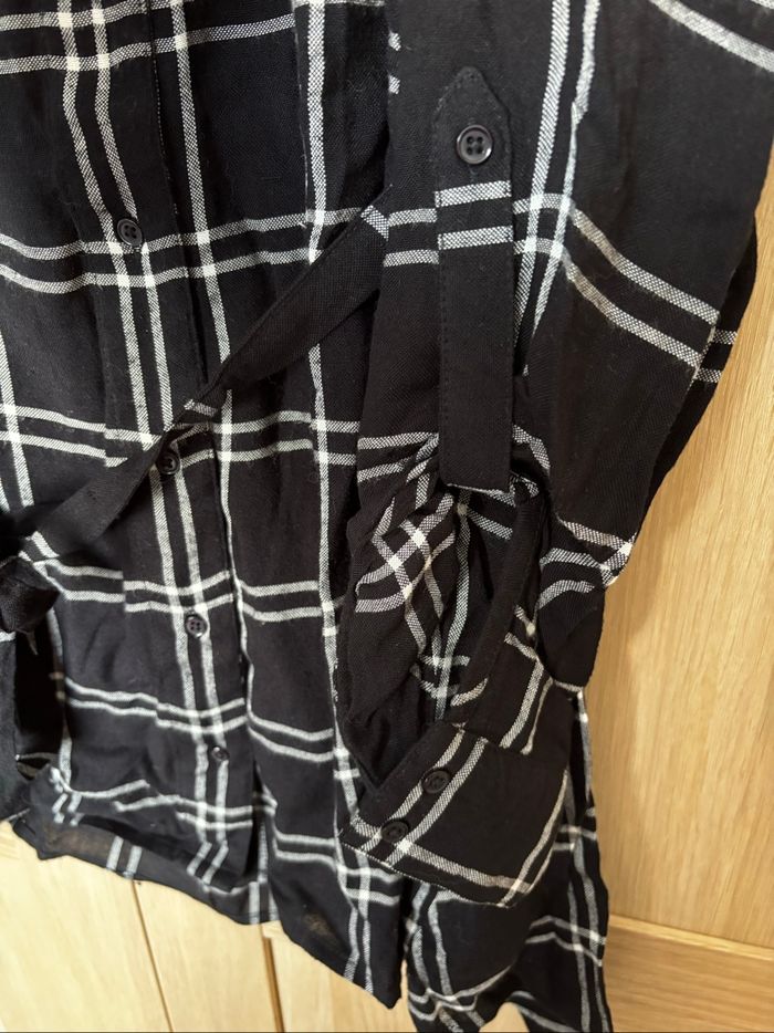 Chemise à carreaux noirs de grossesse Premaman t.xl - photo numéro 5