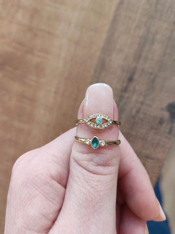 Lot de 2 bagues fantaisie