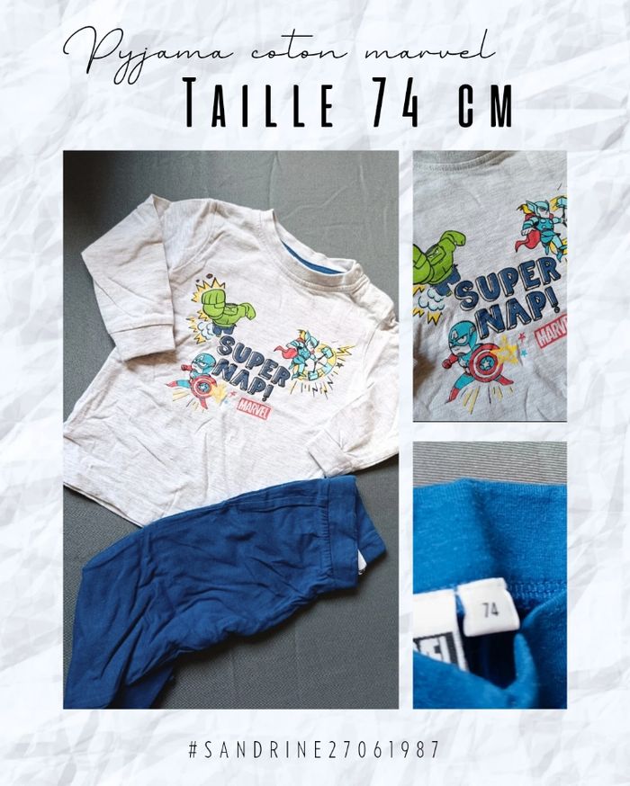 Pyjama coton super héros