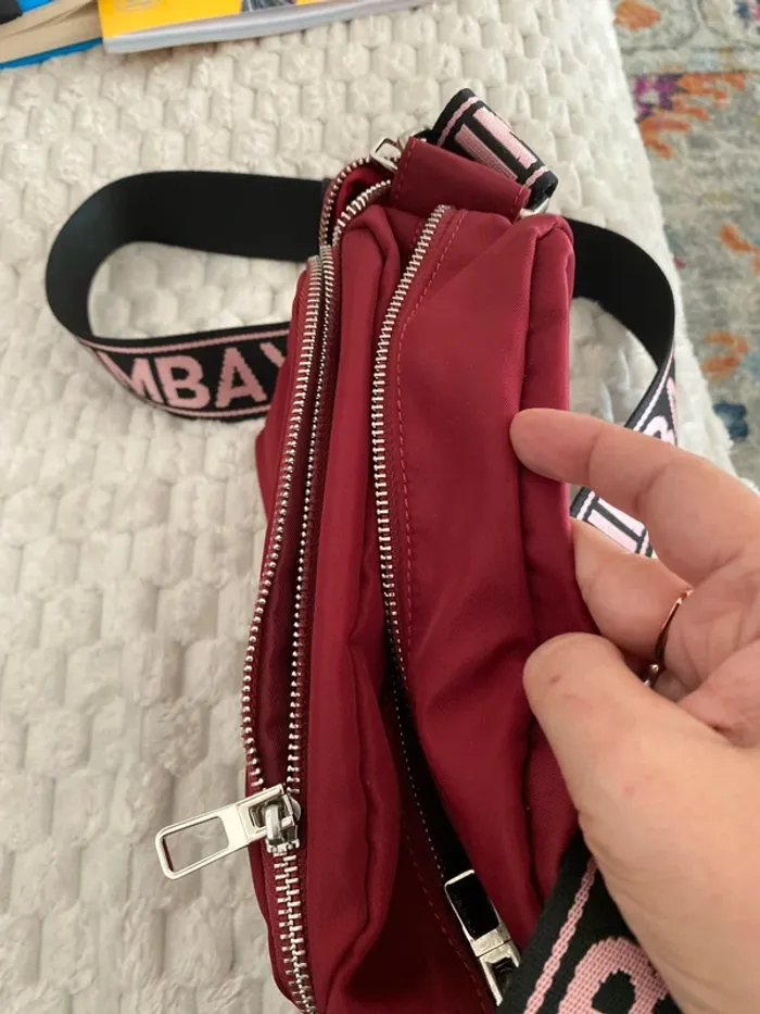 Sac bandoulière bordeaux - photo numéro 3