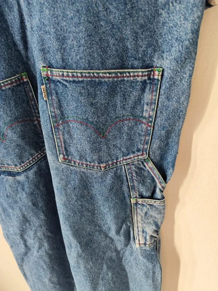 Salopette en Jeans Levi's Vintage - photo numéro 7