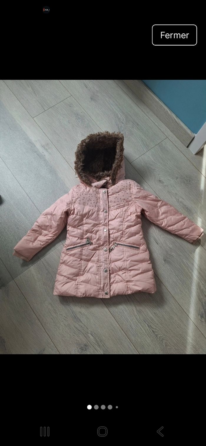 Manteau fille 70% duvet 4a