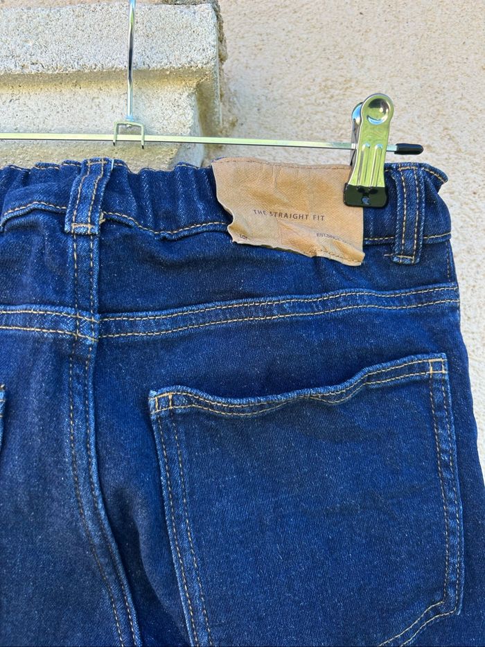 ZARA Jean bleu brut coupe droite garçon - photo numéro 6