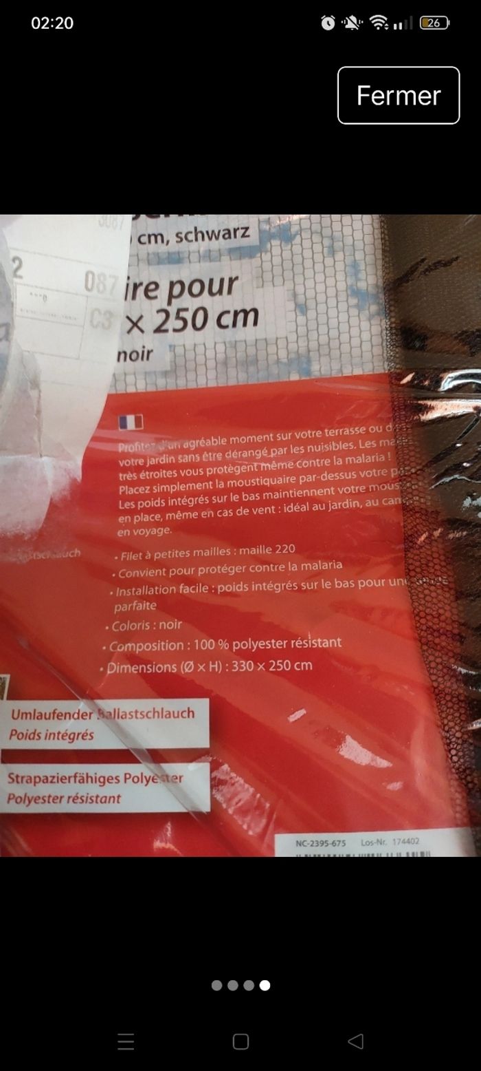 Tente moustiquaire de jardin - photo numéro 4