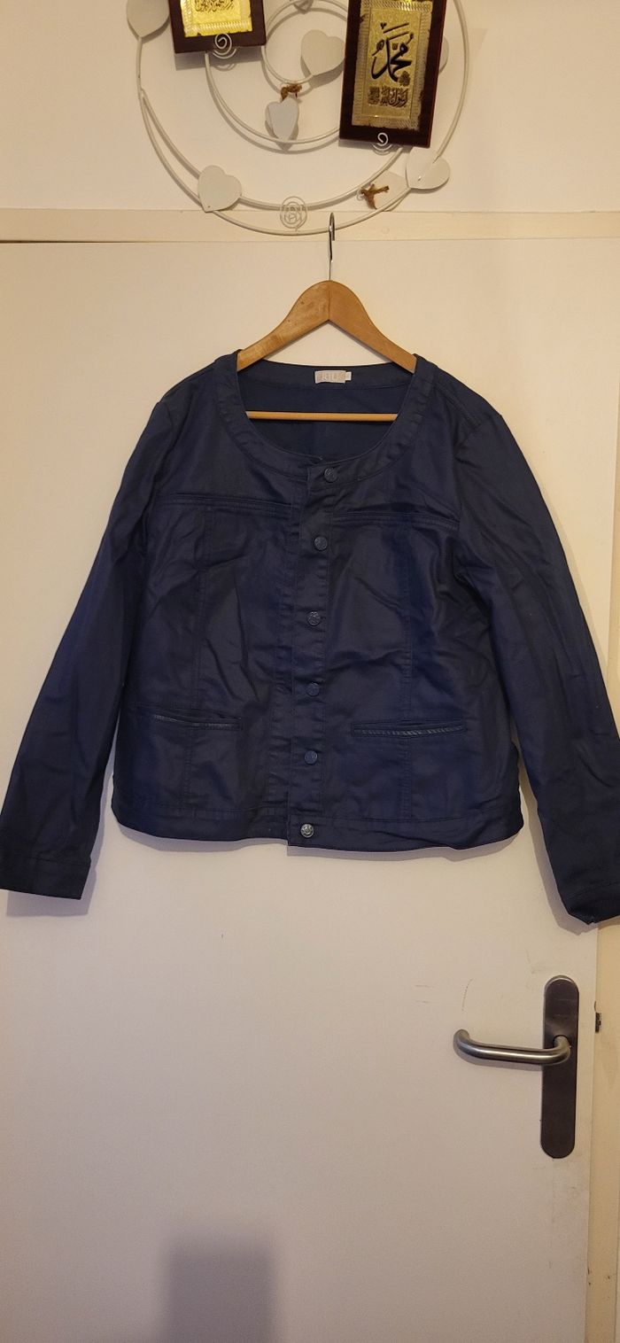 Veste jean bleu marine - photo numéro 3