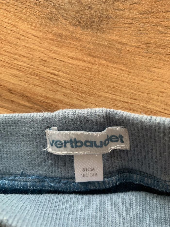 Short jean bleu garçon Vertbaudet 18 mois - photo numéro 2