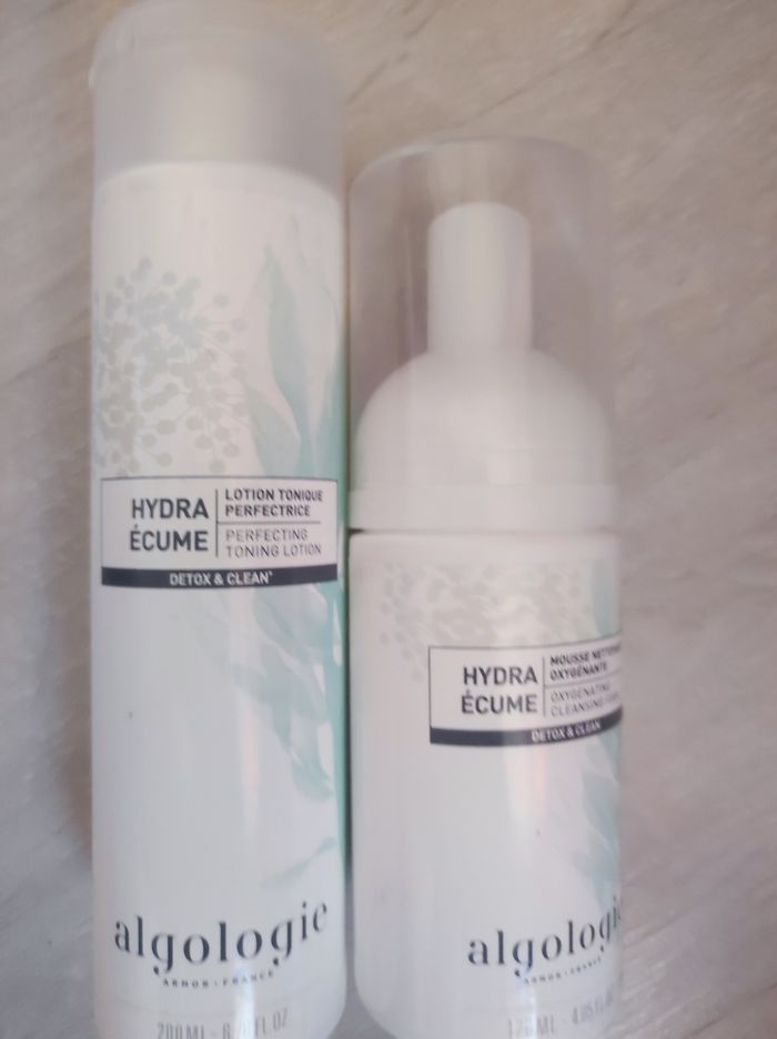 Lot lotion tonique et mousse nettoyante Algologie
