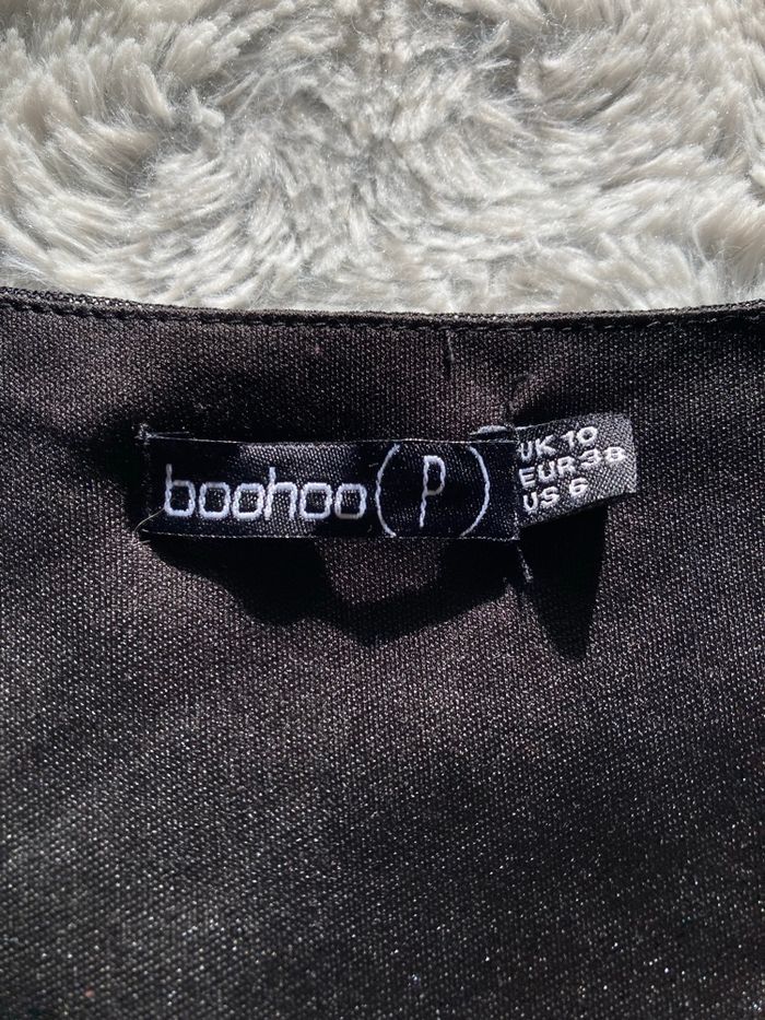 Robe noire moulante à sequins - photo numéro 5