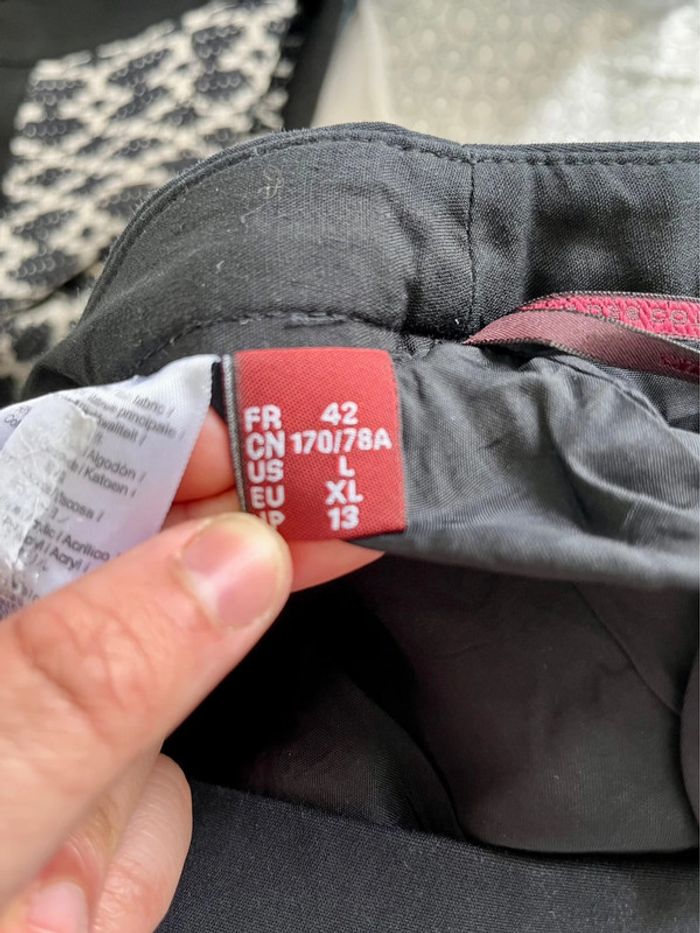 Jupe noire gris chiné Comptoir des cotonniers 42 - photo numéro 3