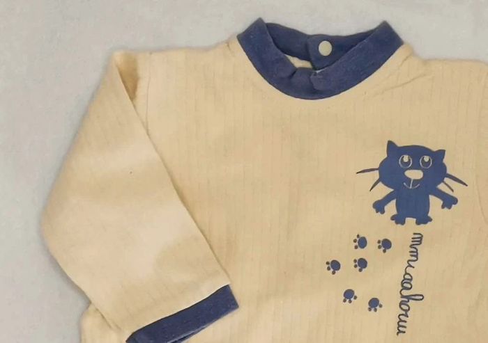 Pyjama 👣 mixte lot de 2,verbaudet, coton, 6mois/67cm, grenouillère - photo numéro 7