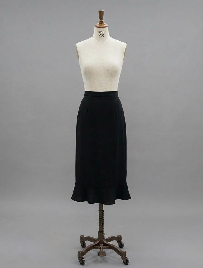 Camaïeu - Jupe mi-longue à volants - Taille 34 - Noir - photo numéro 1