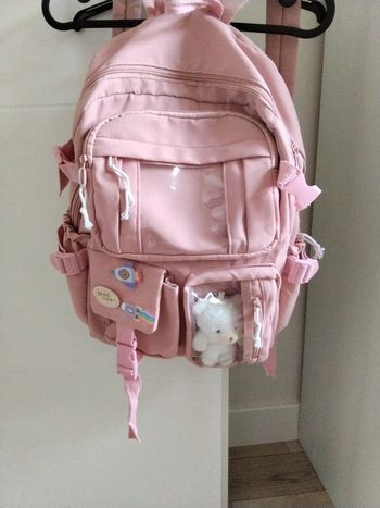 Jolie cartable rose