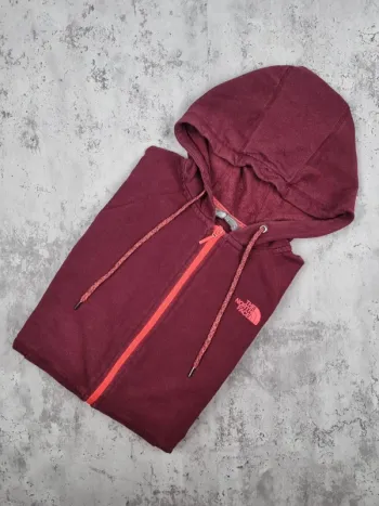 Gilet zippé à capuche The North Face bordeaux, M Femmes (mesures en photos)