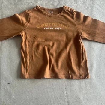 🍂 T-shirt "Gourmand comme papa" Kiabi 🍂