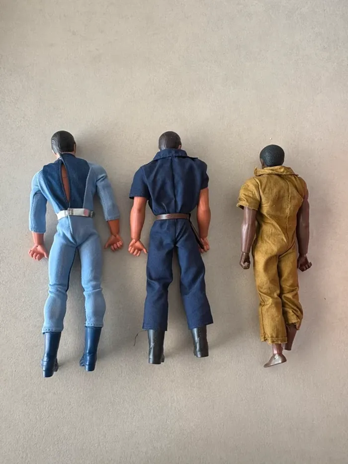 Lot de 3 figurines Big Jim de Mattel année 1971 vintage - photo numéro 2