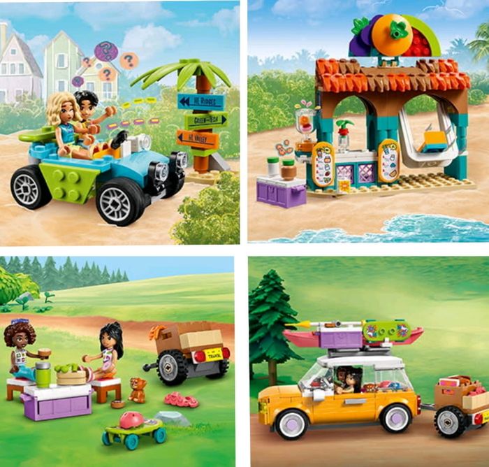 Lego Friends le voyage en voiture entre amies et le bar à smoothie - photo numéro 2