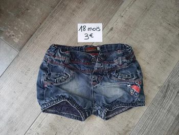 Short 18 mois fille