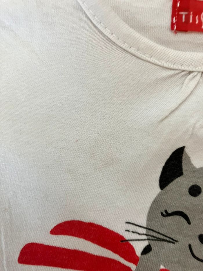 Robe salopette lapin rayé rose /blanc 24 mois H&M - photo numéro 6