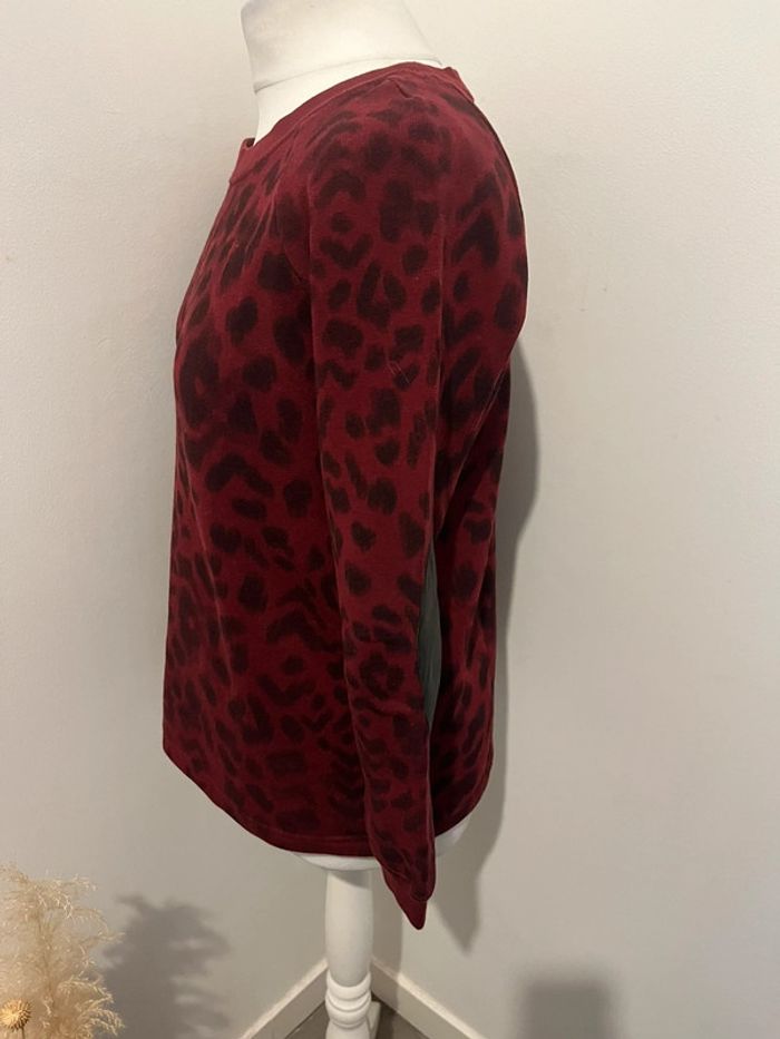 Sweat motif animal rouge et noir Sandro S - photo numéro 4