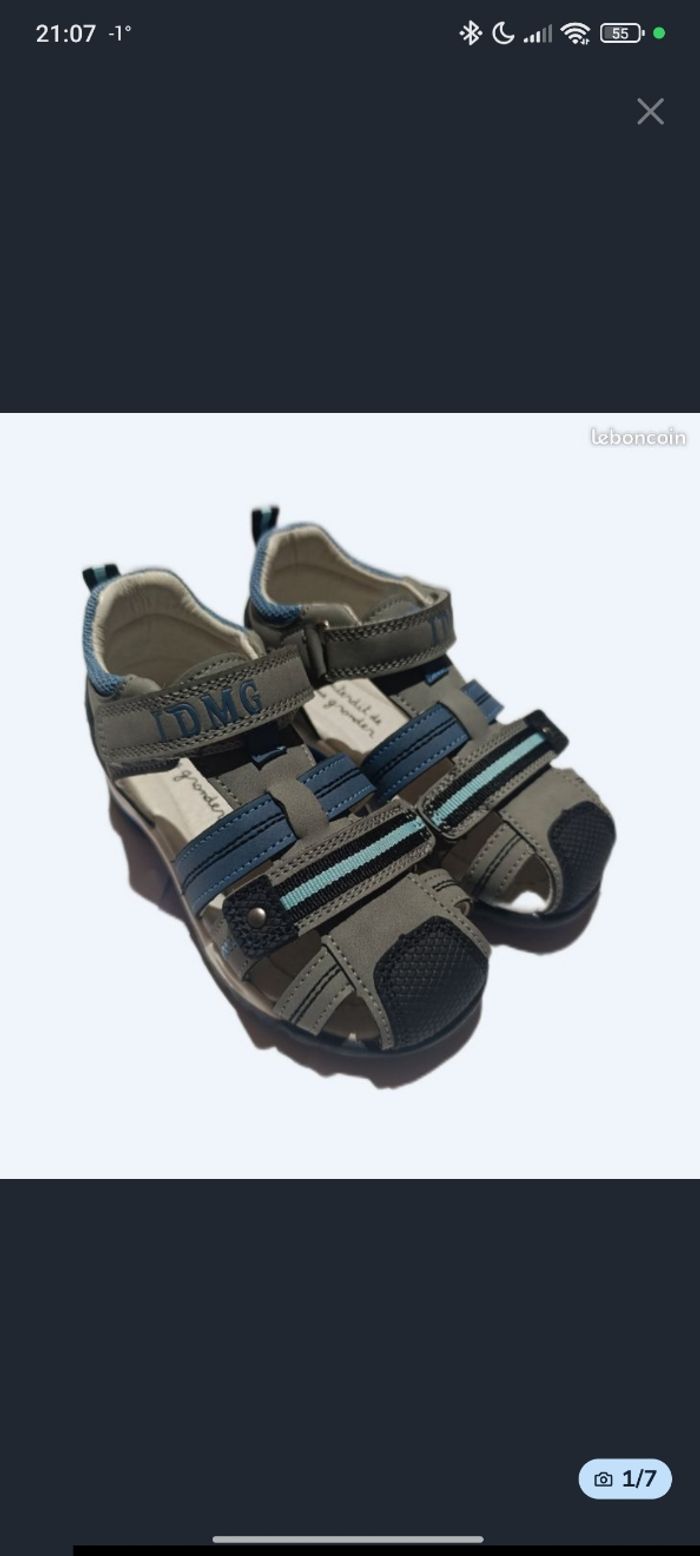 Sandales garçon pour L'été