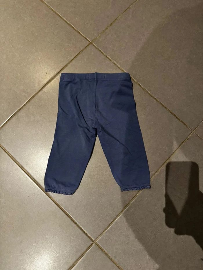 Legging 3/4 avec dentelles en bas de jambes - Okaidi - Bleu & violet - 5 ans - photo numéro 3