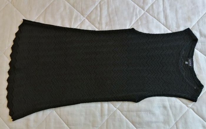 Robe Noire Style Maille Crochet Kookai Taille 36 - photo numéro 2