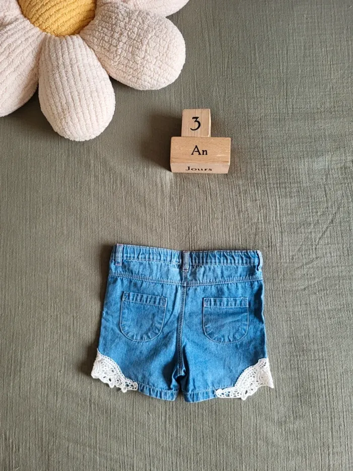 Short en jean détail dentelle très joli petits prix - photo numéro 5