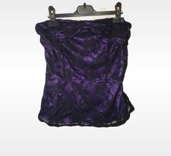 Haut noir et violet taille m