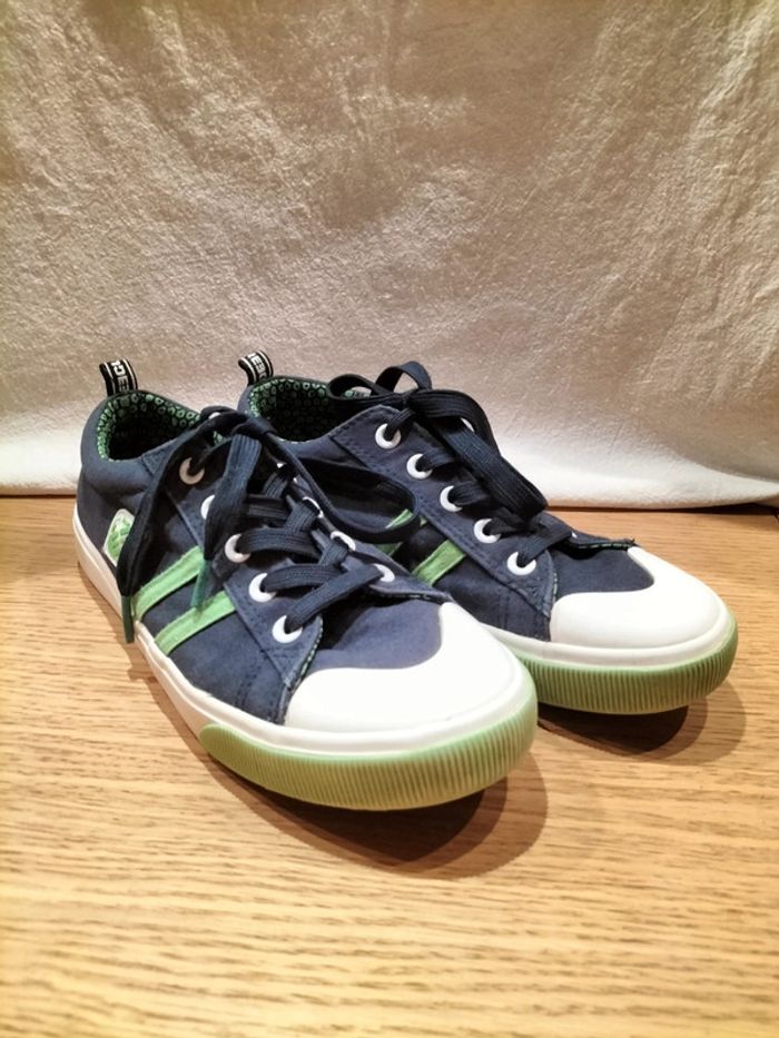 Baskets marine/ vert - Freegun - 38 - photo numéro 2